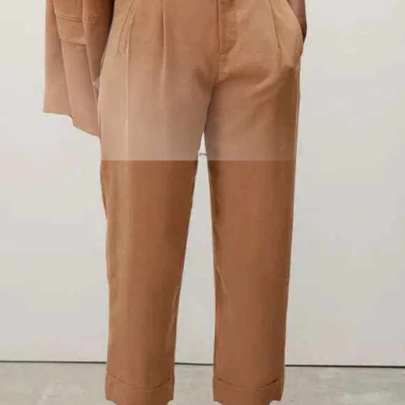 Everlane The Put Together Pleat Pant in Toasted Coconut - Picture 2 of 4
